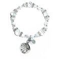 thumbnail image 1 of Hidden Hollow Beads - I Love You To The Moon And Back Charm Bracelet - Crystal Stretch, 1 of 4