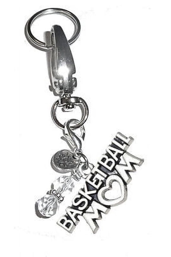 Women's Keychains - Basketball Mom Key Ring Charm - Bag Charm