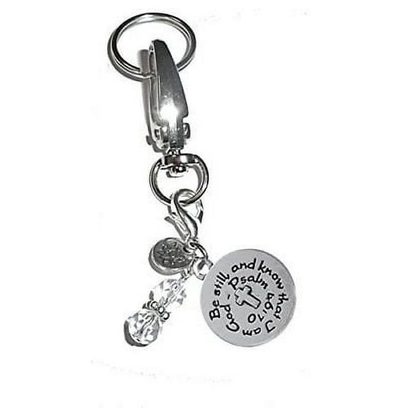 Hidden Hollow Beads Women's Keychains - Be Still Key Ring Charm - Bag Charm