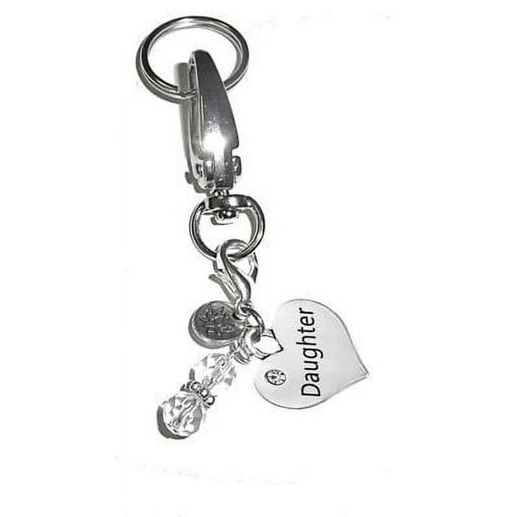 Hidden Hollow Beads Women's Keychains - Daughter Key Ring Charm - Bag Charm