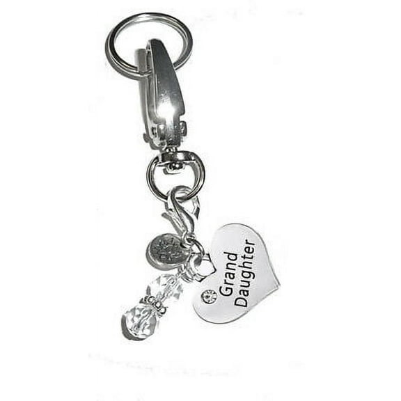 Hidden Hollow Beads Women's Keychains - Granddaughter Key Ring Charm - Bag Charm