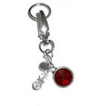 thumbnail image 1 of Hidden Hollow Beads Women's Keychains - January Birthstone Key Ring Charm - Bag Charm, 1 of 7