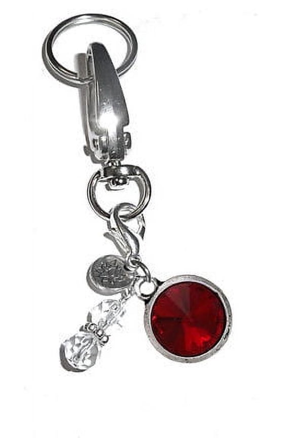 Women's Keychains - July Birthstone Key Ring Charm - Bag Charm