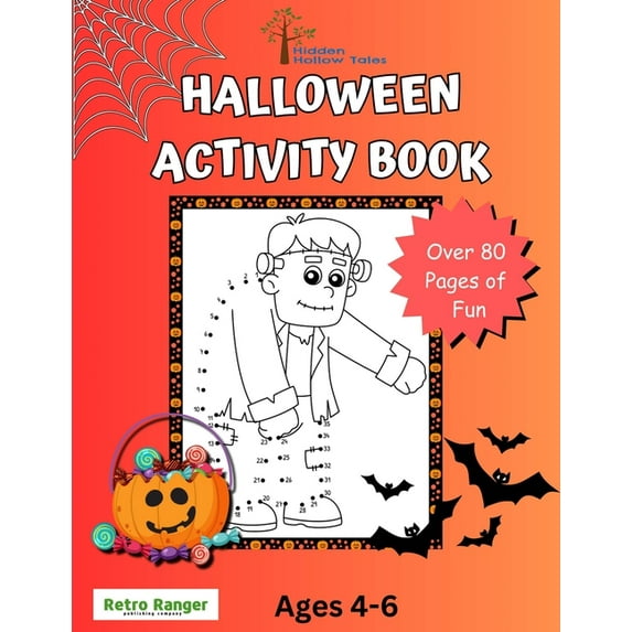 Hidden Hollow Tales Halloween Activity Book for Ages 4 to 6, (Paperback)