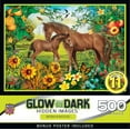 thumbnail image 1 of Hidden Images Glow In The Dark - Neighs and Nuzzles 500 Piece Puzzle, 1 of 5