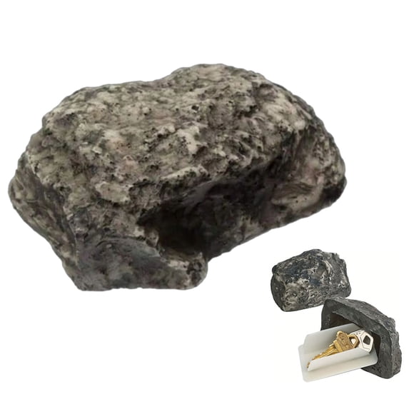 Image For Rocks Hidden Key Holder Rock for Outside, Waterproof Spare Key Hider ...