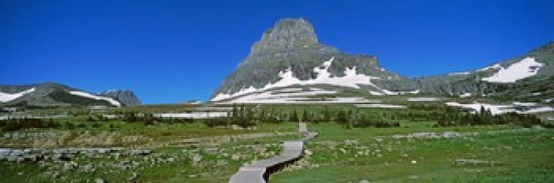 Hidden Lake Nature Trail at US Glacier National Park Montana USA Canvas Art - Panoramic Images (18 x 6)