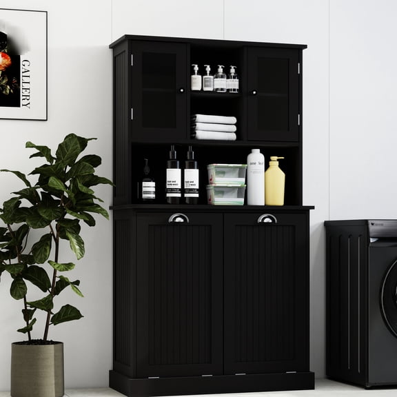 Hidden Laundry Storage / Keep Bathroom Tidy and Clean