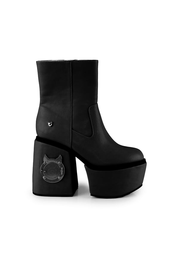 Hidden Locker Women's Ankle Chunky Heel Boots