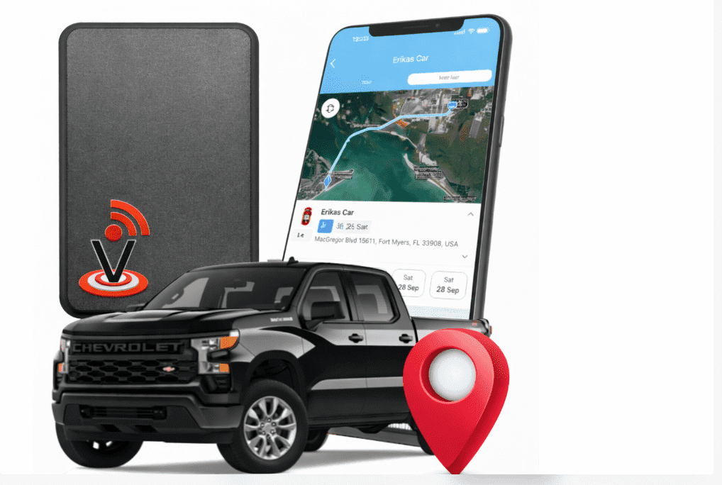 GPSnVision Hidden GPS Tracker for Vehicles - Magnetic Real-Time 4G LTE Car Tracking Device, Waterproof Portable Locator with 6-Month Battery