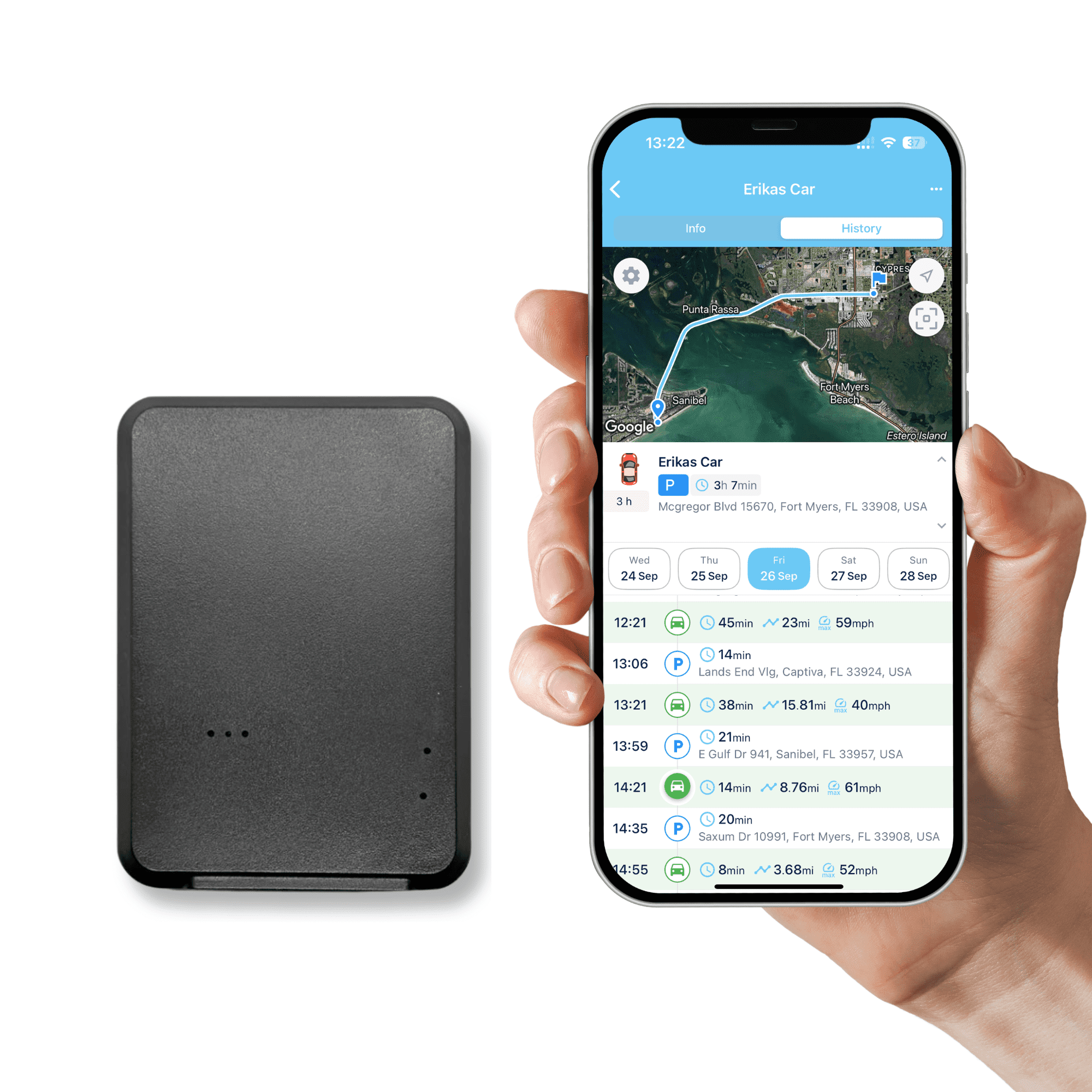 GPSNvision Magnetic GPS Tracker for Cars, Trucks, Real-Time