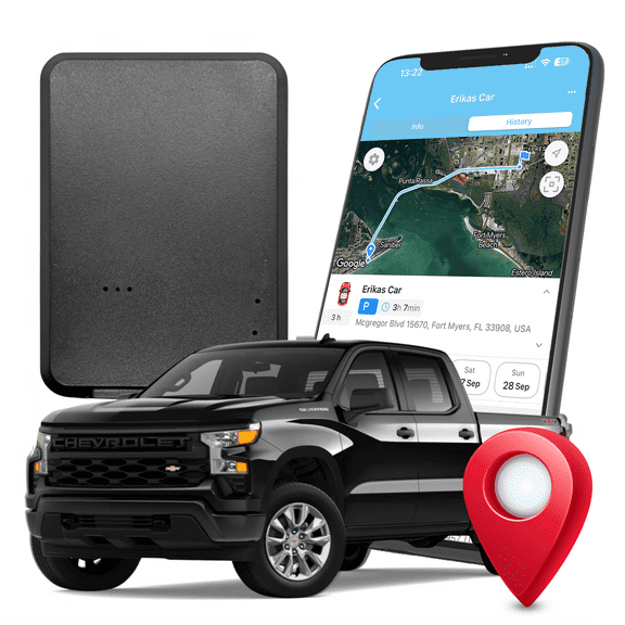 GPSnVision GPS Tracker for Vehicles with Built-in 2 Month Battery - Real Time GPS Tracker for Cars - iOS & Android - Hidden Magnetic Tracking Device for Cars, Fleets, Trailers - Subscription Required