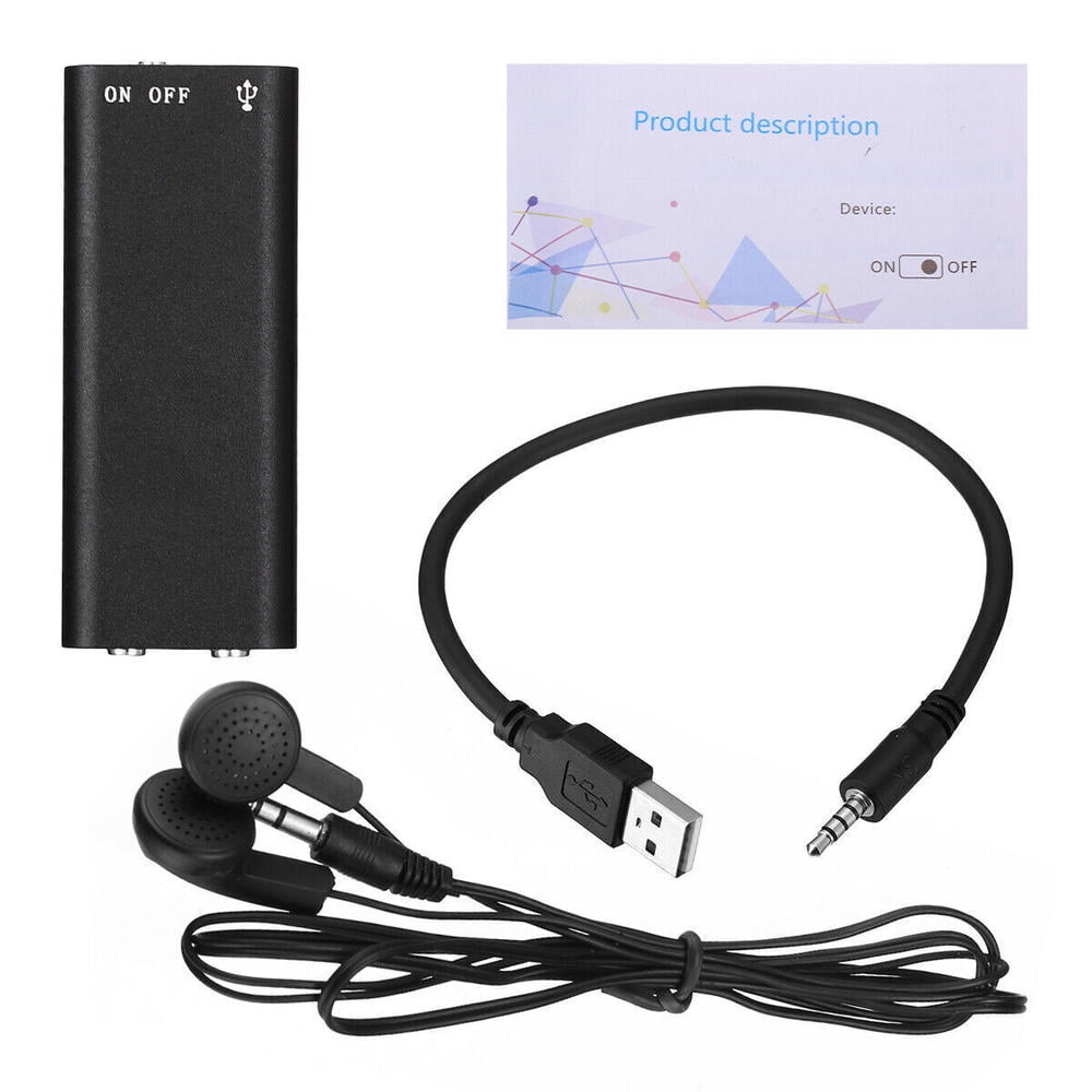 Hidden Mini Audio Voice Recorder Listening Device 96 Hours 8GB Bug