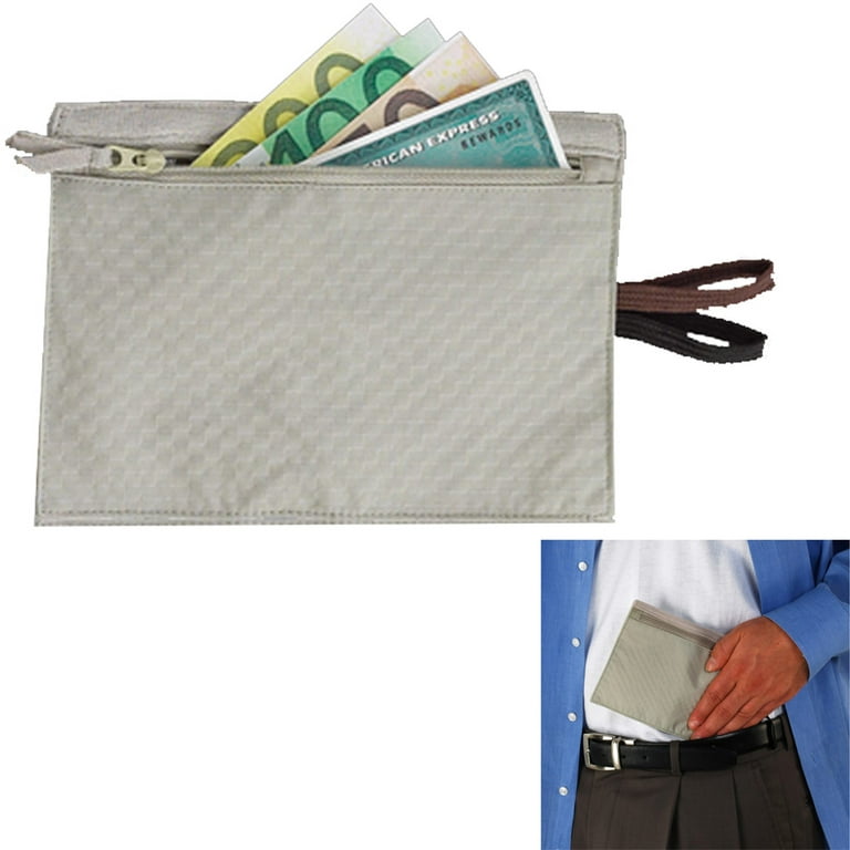 Lewis N Clark Hidden Travel Wallet Belt Money Pouch Security Safe Holder ID New
