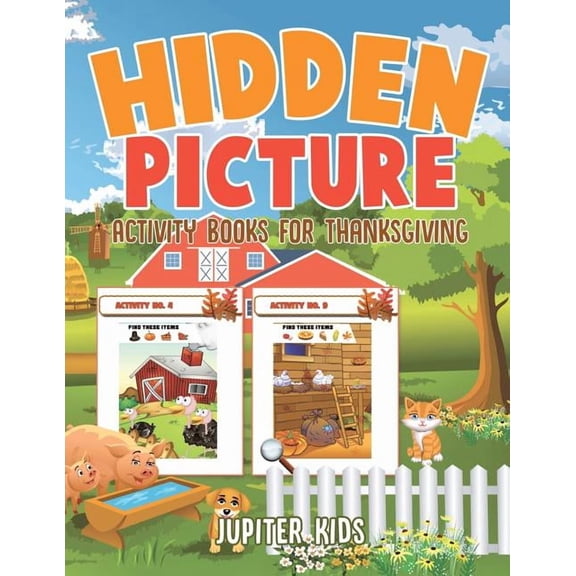Hidden Picture Activity Books for Thanksgiving (Paperback)