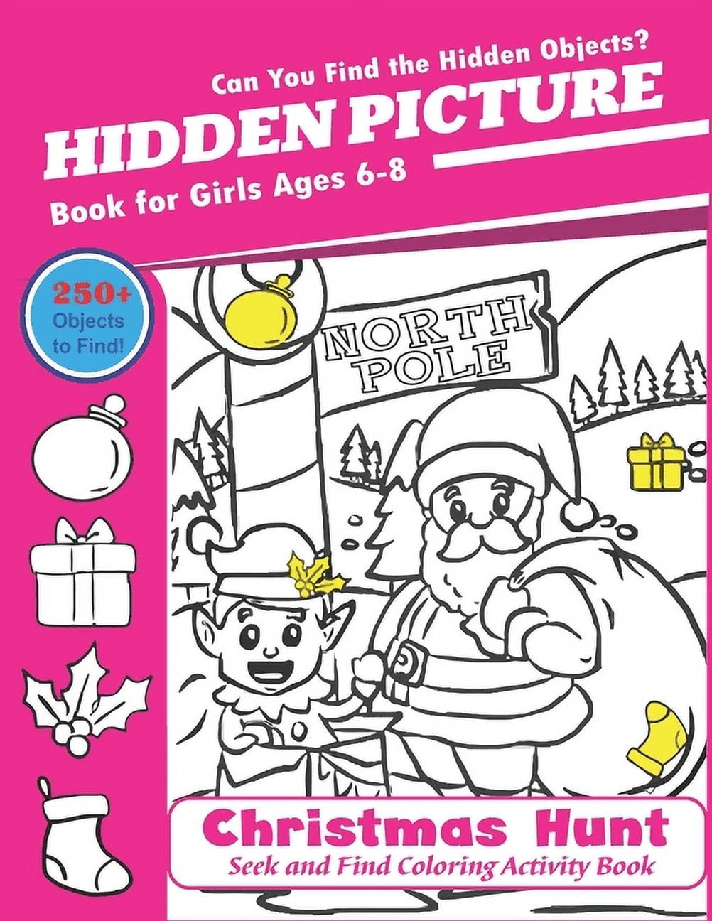 Hidden Picture Book for Girls Ages 6-8, Christmas Hunt Seek And Find ...