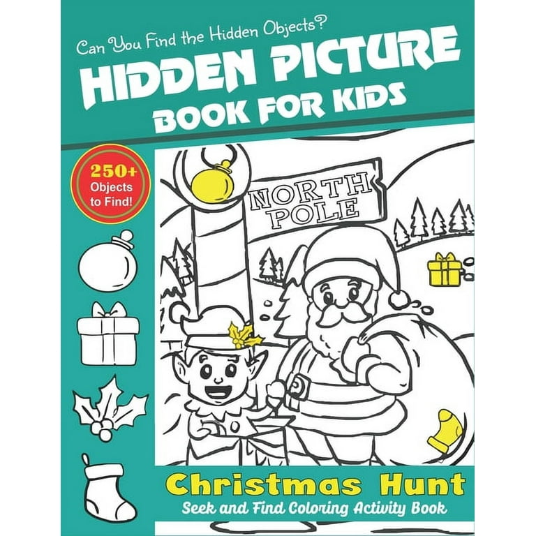 Book of Hidden Pictures. Fun colouring books for kids