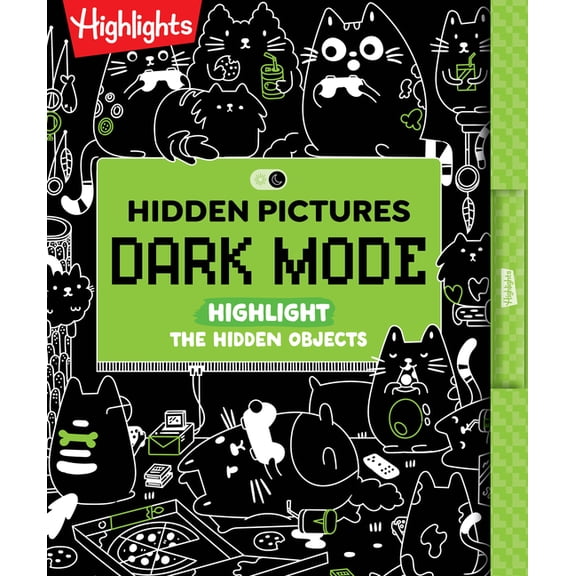 Hidden Pictures Dark Mode: A Neon Seek-And-Find Puzzle Book for Kids, (Paperback)