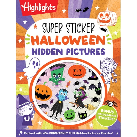 Super Sticker Hidden Pictures Super Sticker Halloween Hidden Pictures (Paperback)