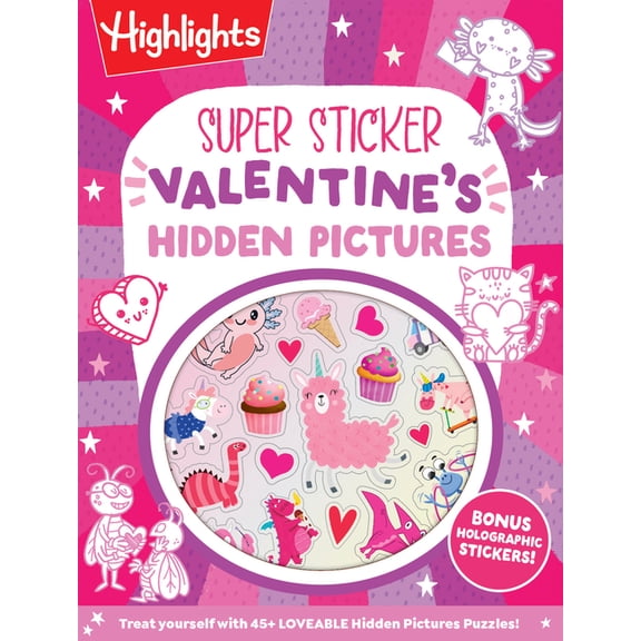 Hidden Pictures Sticker Books Super Sticker Valentine's Hidden Pictures, (Paperback)