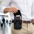 thumbnail image 1 of Hidden Pocket Travel Wallet with Belt Loop, Foldable Phone Id Card and Cash Organizer, Under Clothing Passport Money Pouch for Airport Commuting Business Trips and Daily Travel, Black, 1 of 8