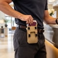 thumbnail image 1 of Hidden Pocket Travel Wallet with Belt Loop, Foldable Phone Id Card and Cash Organizer, Under Clothing Passport Money Pouch for Airport Commuting Business Trips and Daily Travel, Khaki, 1 of 8