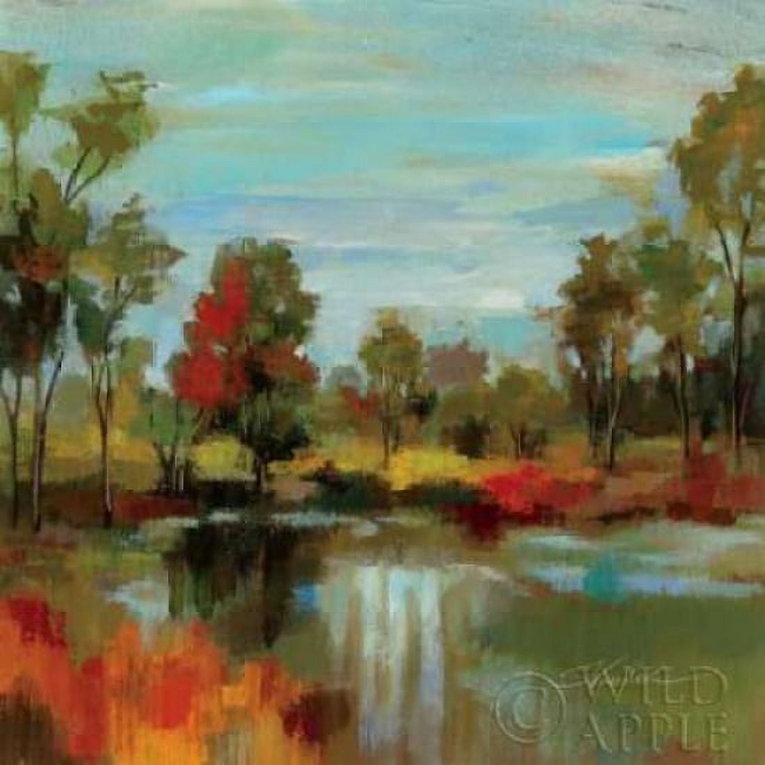 Hidden Pond Hues I Canvas Art - Silvia Vassileva (24 x 24)