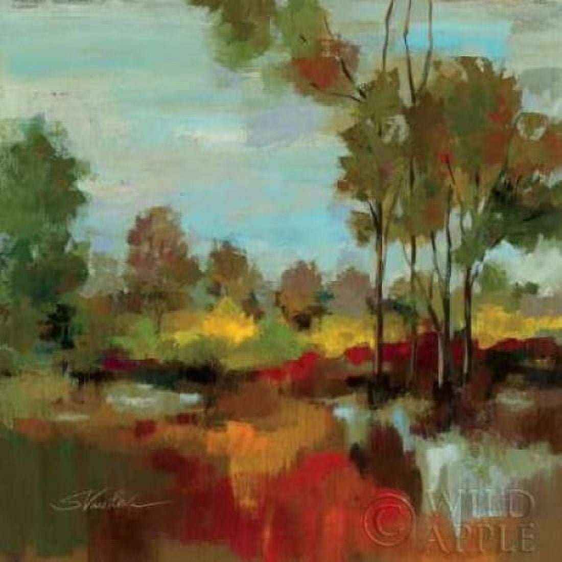 Hidden Pond Hues II Canvas Art - Silvia Vassileva (24 x 24)