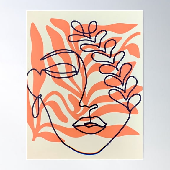 Hidden Poster Wall Art, Modern Wall Decor For Living Room Bedroom, 16x24 UNFRAMED