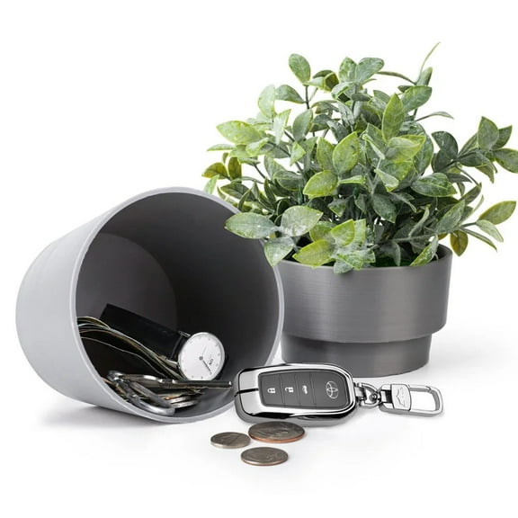 Hidden Safe Plastic Flower Pot Money Storage Box Surprise Separable Security Container Stash Safe Box Stash Jars Piggy Bank ,Maximum Protection