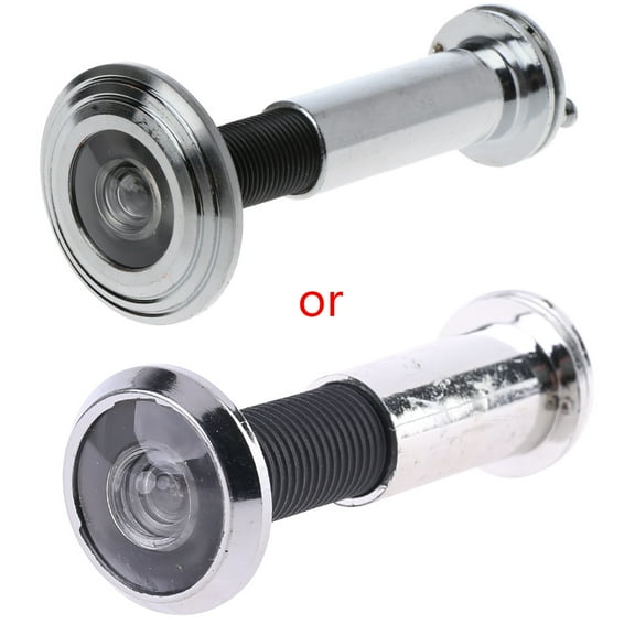 Hidden Security Door Viewer Peephole for Front Door with Privacy Cover Optical Glass Lens with Unobstructed View