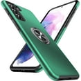 thumbnail image 1 of Hidden Series Galaxy S21+ Plus Case 5G,[No Fall-Off Kickstand] 360°Embedded Ring, 15Ft Military Grade Shockproof Protective Phone Case Designed for Samsung Galaxy S21 Plus 6.7 Inch, Green, 1 of 13