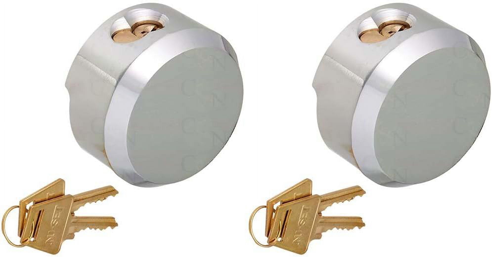 Hidden Shackle Padlock Keyed Alike Locks Solid Steel High Security (2