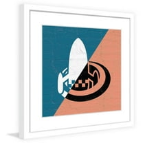 "Hidden Ship" Framed Painting Print