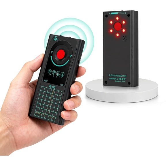 Hidden Spy Camera Detector, 2025 Upgraded GPS Tracker RF Signal & Bug Sweeper Smart Anti-Spy Device for Travel, Hotel, Bathroom Car Security