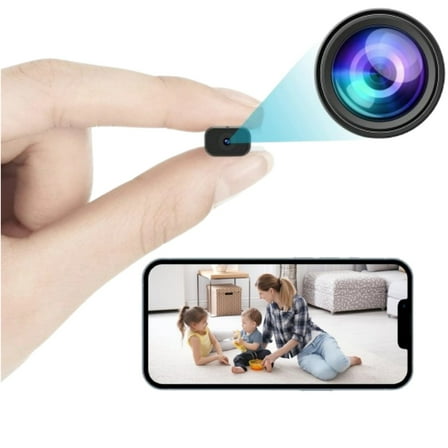 Hidden Spy Camera, Mini HD 1080P Wireless Camera for Home Office Security, Small Nanny Cam with Motion Sensor Night Vision, APP Control Camera for Baby, Pets(Video Only)
