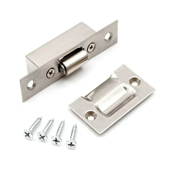 Hidden Stainless Steel Door Latches Cupboard Cabinet Roller Latch Lock Wooden Door Stops Home Furniture Hardware High-quality