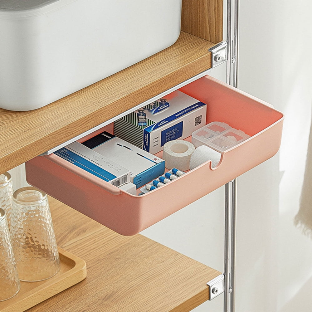 Hidden Storage Desk Drawers Easy Assemble Desk Organizer for Pens