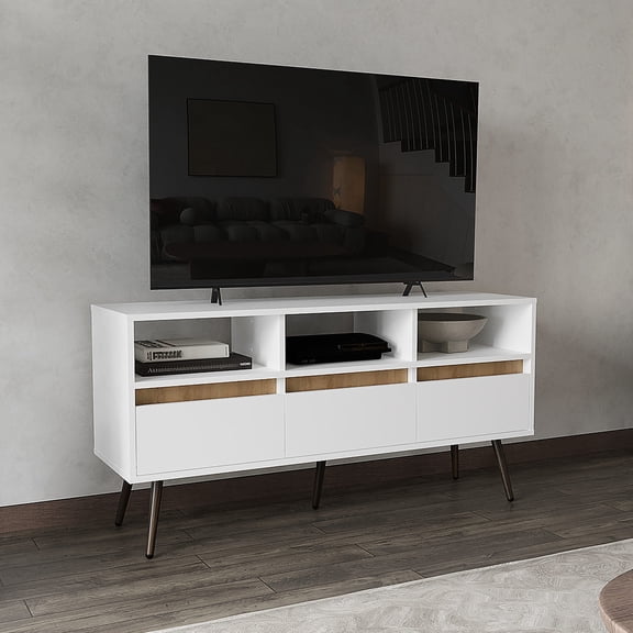 Hidden Storage & Media Display - TV Stand for Entertainment Area