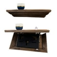 thumbnail image 1 of Hidden Storage Shelf Floating Mantle (Special Walnut) by Bellewood Designs, 1 of 8
