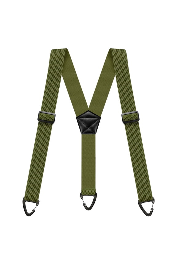 Hidden Suspenders for Men Heavy Duty Work Under Y Back Suspender Clothes 1.5 Inches with 3 Snap Loop
