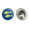 thumbnail image 1 of Hidden Temple Blue Barracudas Metal 0.75" Lapel Hat Pin Tie Tack Pinback, 1 of 6