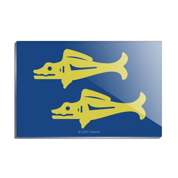 Hidden Temple Blue Barracudas Rectangle Acrylic Fridge Refrigerator Magnet