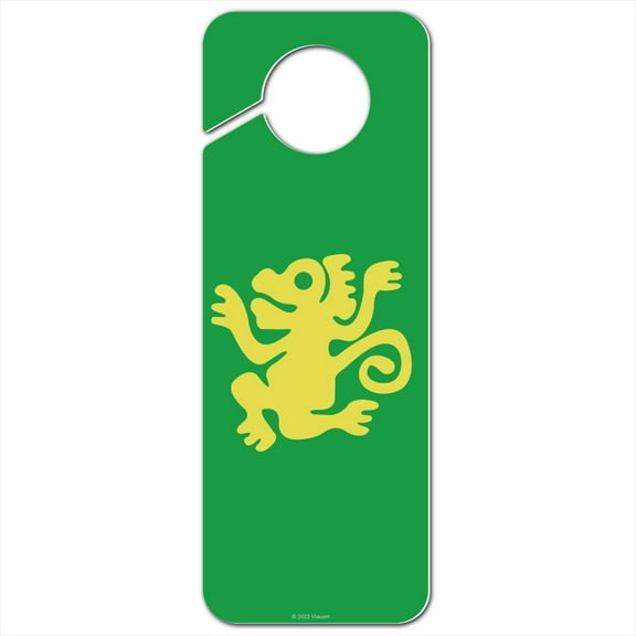 Hidden Temple Green Monkeys Plastic Door Knob Hanger Sign