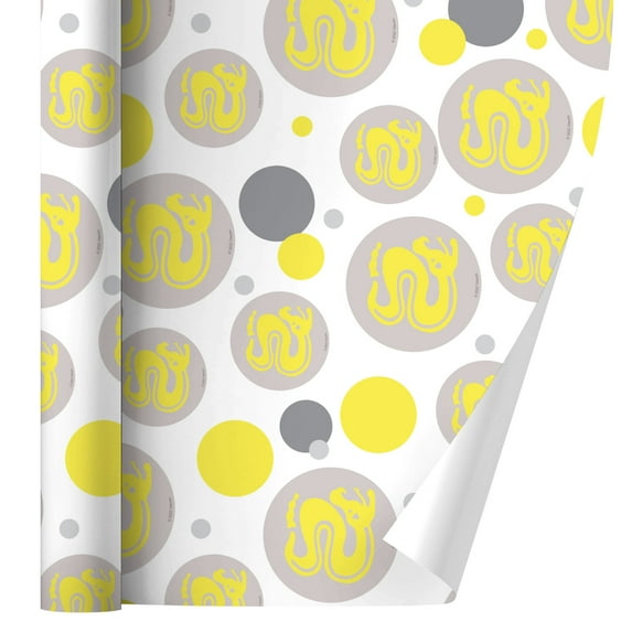 Hidden Temple Silver Snakes Gift Wrap Wrapping Paper Roll
