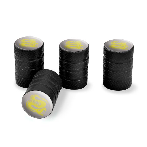 Hidden Temple Silver Snakes Tire Rim Wheel Aluminum Valve Stem Caps