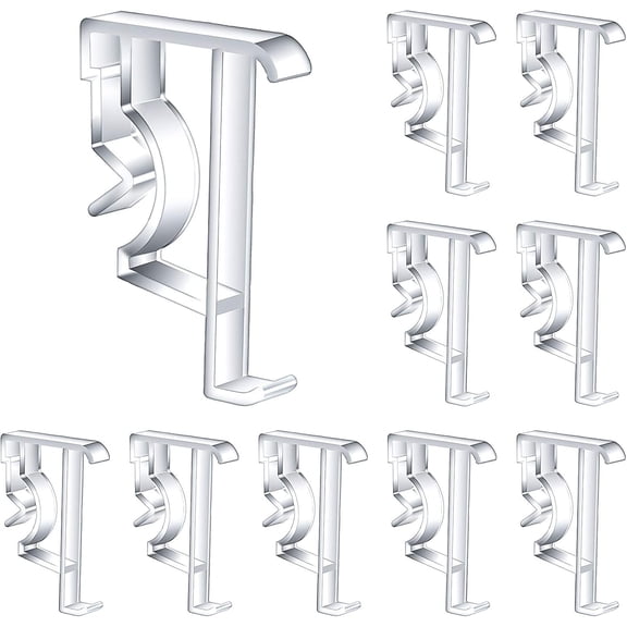 Hidden Valance Clips for Blinds Clear Plastic Blind Window Valance Retainer Clips for Window Blinds