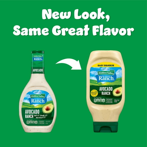 Hidden Valley Avocado Ranch Condiment and Dressing - 16 fl oz - Pack of 2