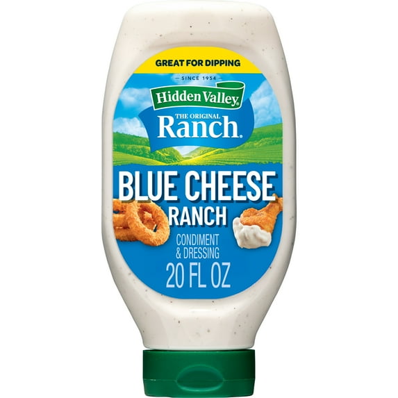 Hidden Valley Blue Cheese Ranch Condiment and Dressing, Easy Squeeze ...