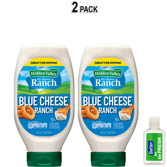 Hidden Valley Blue Cheese Ranch Dip Sauce Condiment and Dressing, 20